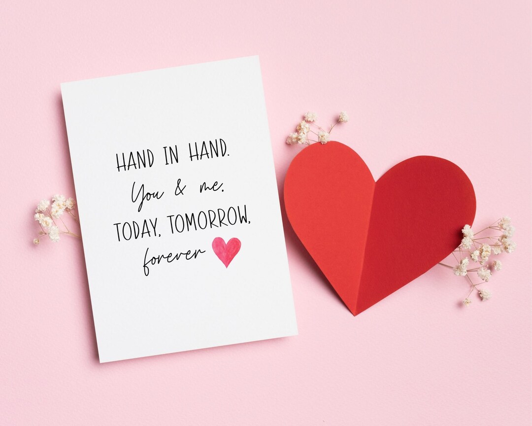 Valentines Day Card Printable Valentines Day Card Digital Download Print Cut Fold At Home