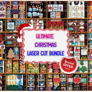 Ultimatives Weihnachts-Laserschnitt-Bundle | 3D Urlaub SVG Sammlung für Lasercutting & Papierherstellung