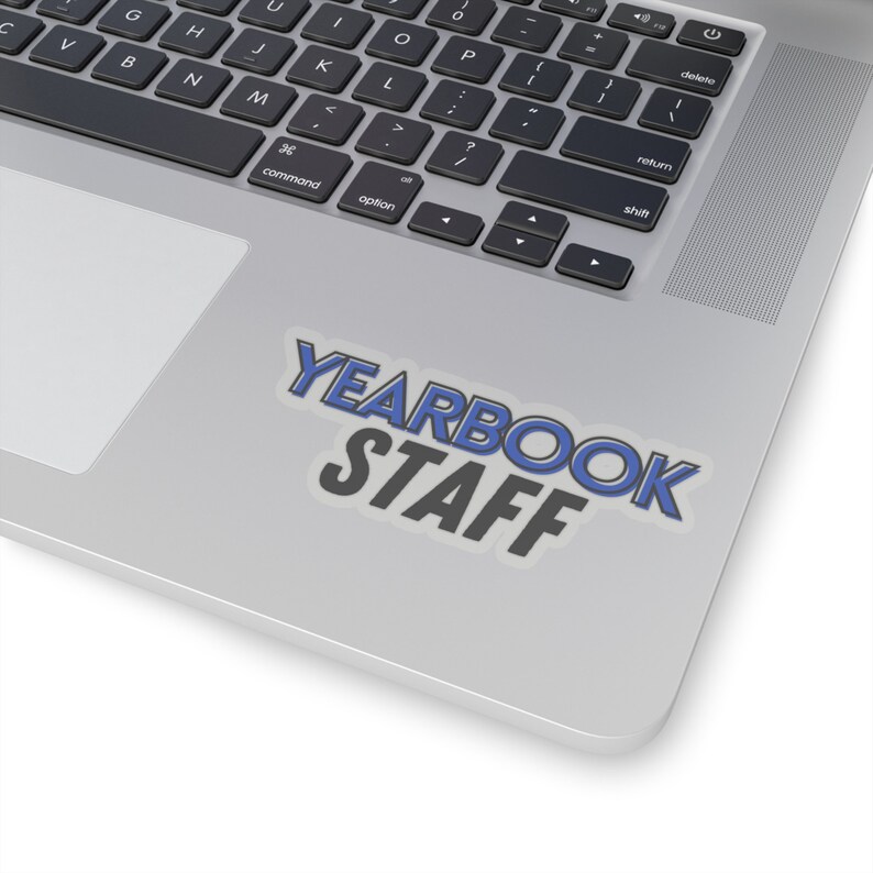 Yearbook Staff Sticker // Royal Blue - Etsy