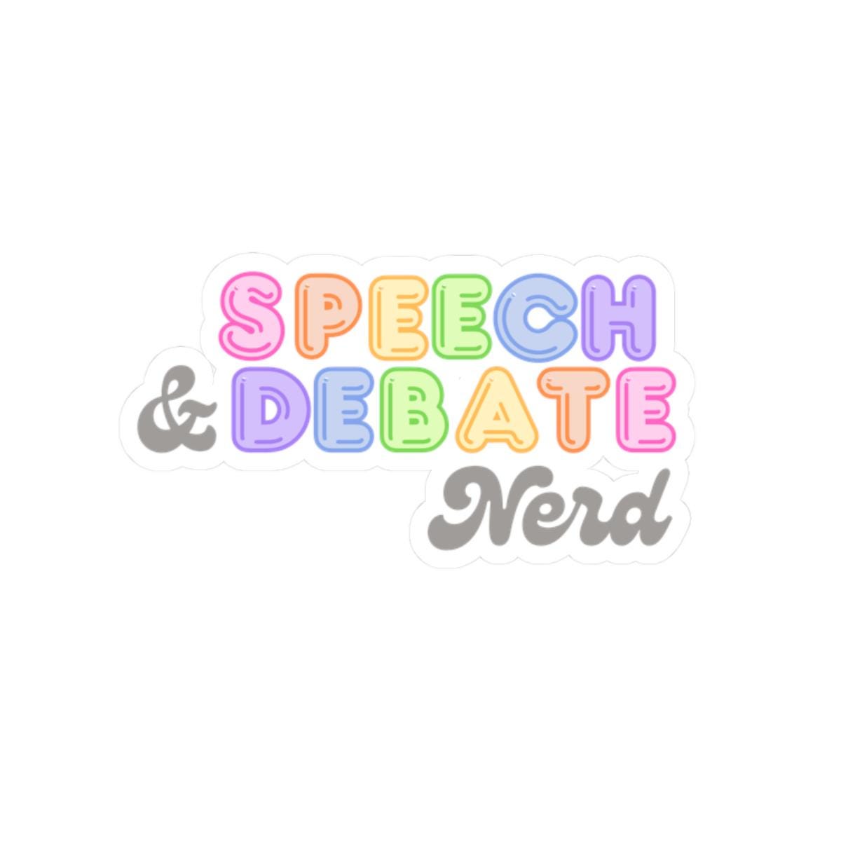 Speech & Debate Nerd Sticker - Etsy