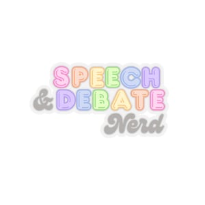 Speech & Debate Nerd Sticker