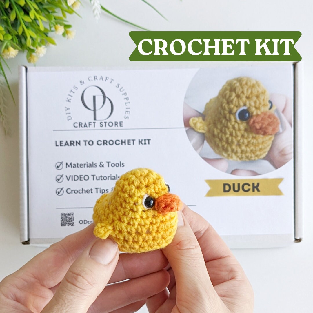 Beginner Crochet Kit, Learn to Crochet Amigurumi Kit Etsy