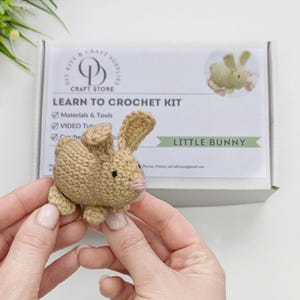 Crochet KIT for Beginners, DIY Amigurumi Bunny Craft Kit - Etsy