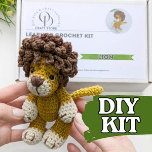 DIY Crochet Lion Kit for Beginners: Amigurumi Craft Project