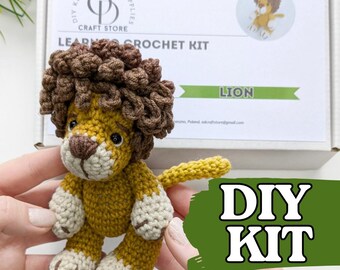 DIY Crochet Lion Kit for Beginners: Amigurumi Craft Project