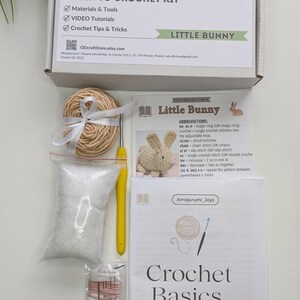 Crochet KIT for Beginners, DIY Amigurumi Bunny Craft Kit - Etsy