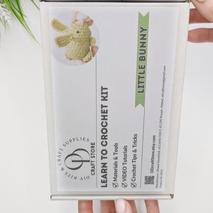 Crochet KIT for Beginners, DIY Amigurumi Bunny Craft Kit - Etsy