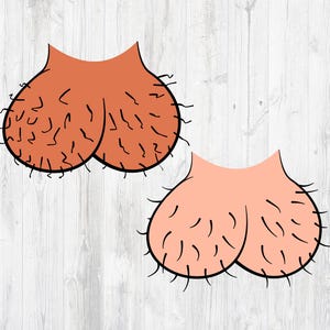 Hairy Balls SVG, Hairy Balls Clip Art, Scrotum Silhouettes, Hairy Balls ...