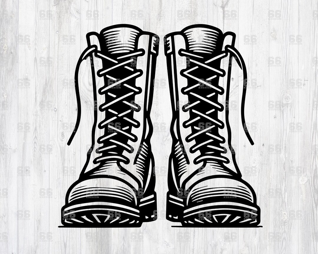 Combat Boot SVG - Army, Navy, Soldier, Veteran Cut File - Etsy