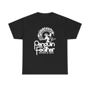 Penguin Feather Records Retro  - Heavy Cotton Tee