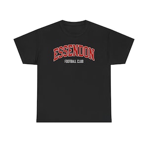 Essendon Bombers AFL Tee - Team Merch - Footy Fan Apparel - Australian Rules Football - Supporter Gear Unisex Heavy Cotton Tee