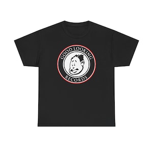 Good Looking Records Tシャツ - ジャングル ドラムンベース LTJ Bukem メタルヘッド - ヘビーコットン Tシャツ