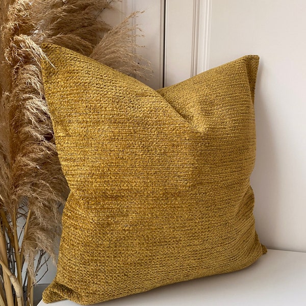 Almohada de tiro amarillo-beige para sala de estar, almohada a cuadros, cojines decorativos y de lujo, cojín boho, fundas de almohada hechas a mano, funda de cojín boho