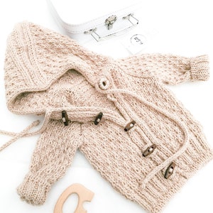 Knitting Pattern Baby Cardigan Instructions in English  Russian PDF
