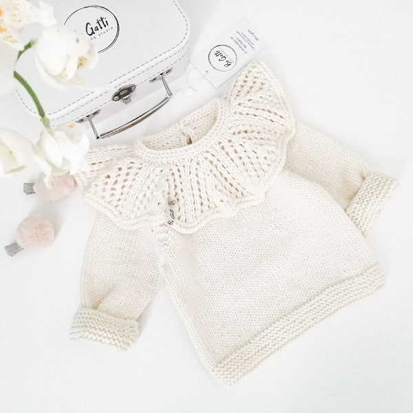 Baby Sweater Knitting Pattern- Baby Knitting Pattern- Sweater Knitting Pattern- Instant Download PDF