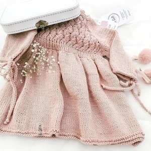 Knitting Pattern Baby Dress Instructions in English  Russian For Any Size From 0 Months