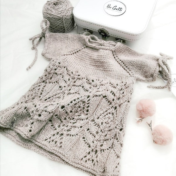 Knitting Pattern Baby Dress Instructions in English  Russian For Any Size From 0 Months