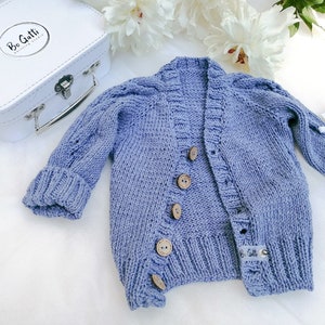 Knitting Pattern Baby Cardigan Instructions in English  Russian PDF
