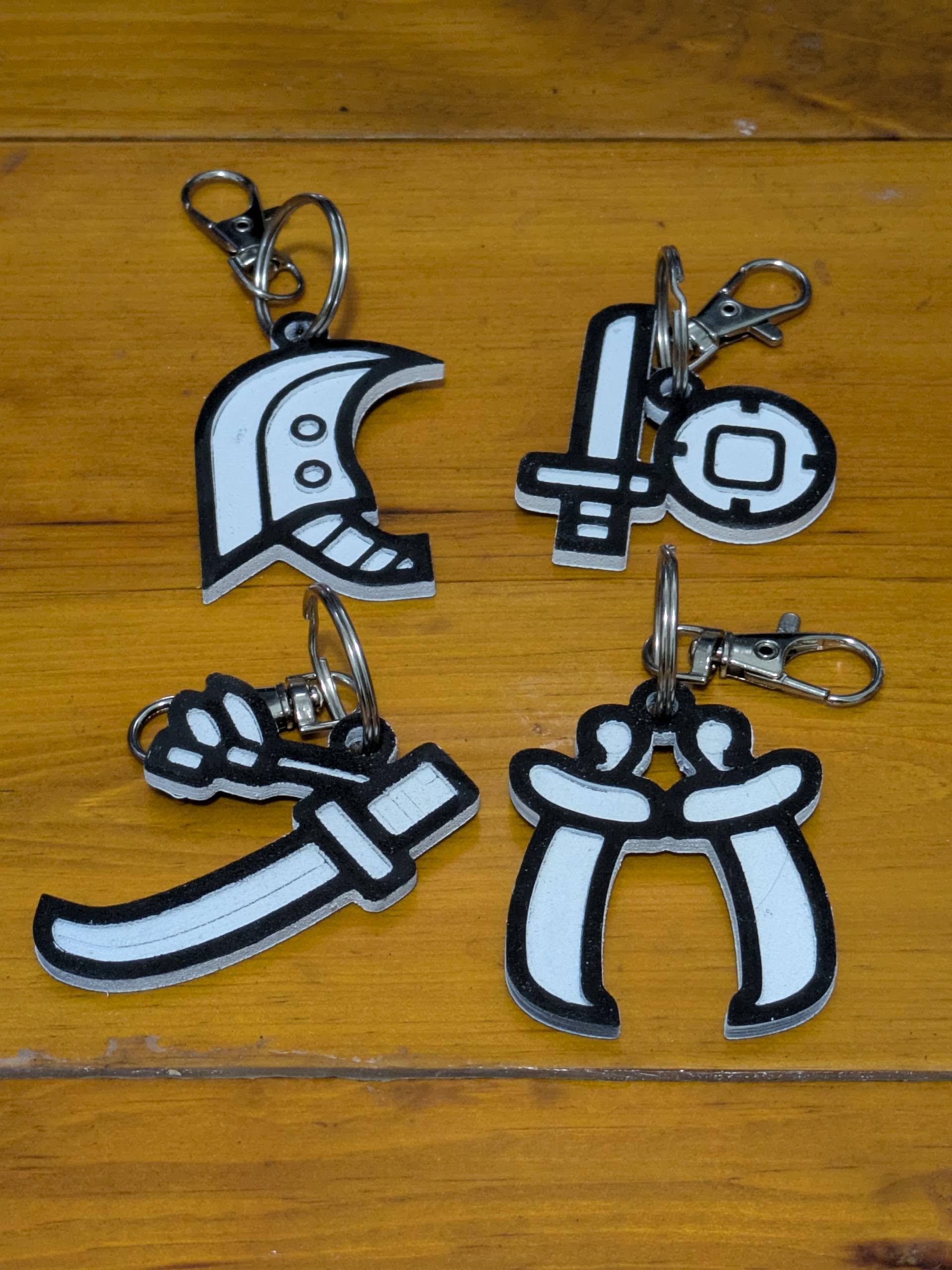 Monster Hunter Weapon Icon Key Chain - Etsy