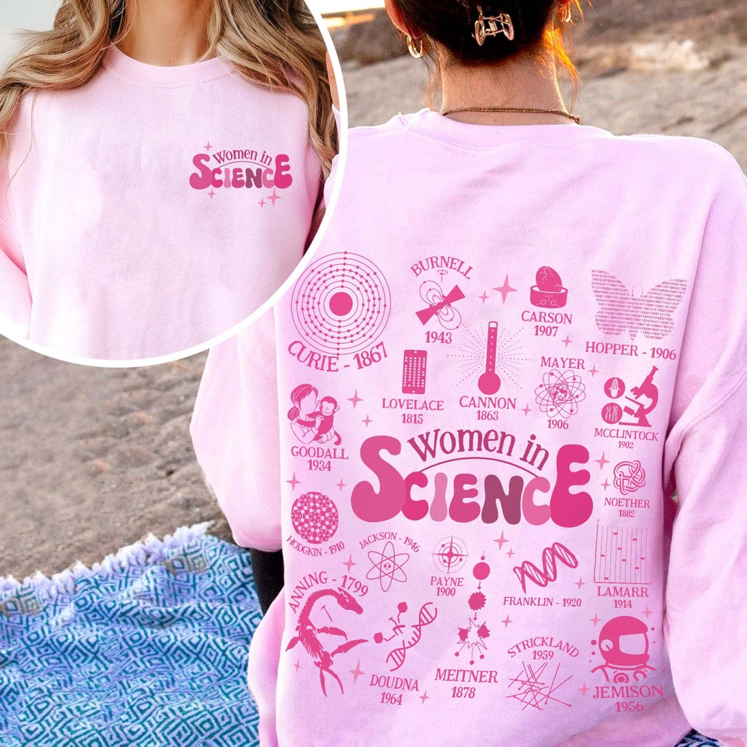 Retro Women in Science Tshirt, Gift for Science Teacher, Preppy