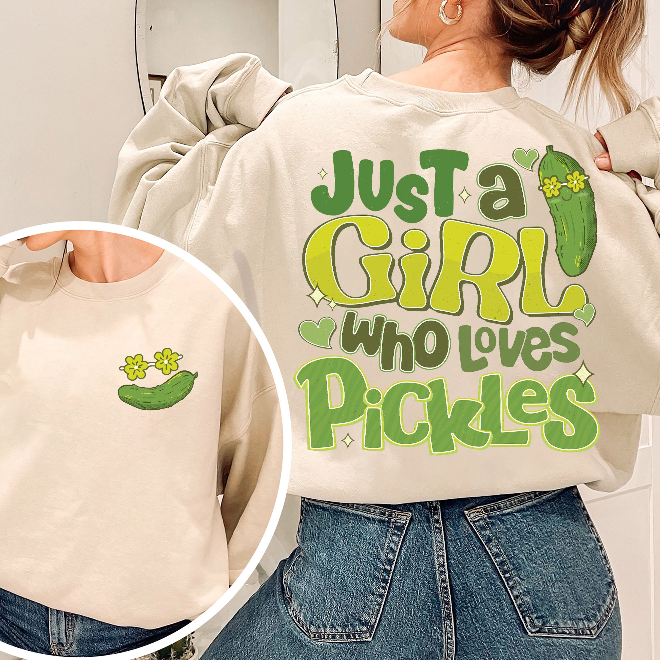 Just A Girl Who Loves Pickles - Cute Pickle Gift product Kids T-Shirt for  Sale by theodoros20
