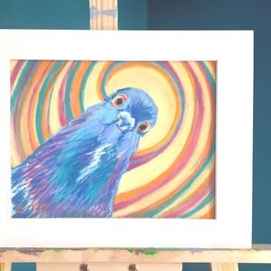 Serie de retratos de animales en pastel suave / Obra original a la venta / Solo quedan seis animales: cabras, pollo, gato, paloma, monito del monte, perro