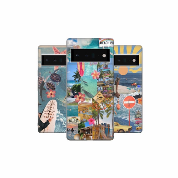 Surf Collage Phone Case: Beach Sand Cover