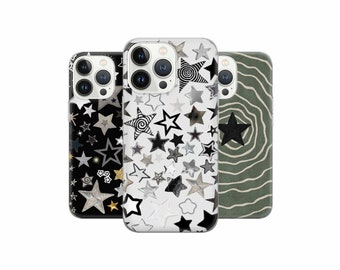 Twinkle star collage Phone Case Glowing star Cover for iPhone 16 15 14 13 12, Samsung S23 S22 A74 A54 A14 S24, Pixel 9 8 Pro 7A
