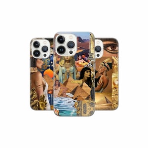Ancient Egypt Phone Case Cleopatra Cover for iPhone 16 15 14 13 12, Samsung S23 S22 A74 A54 A14 S24 Pixel 9 8 Pro 7A