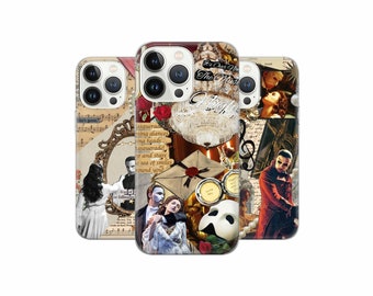 Phantom of the opera Phone Case Stage actor Cover for iPhone 16 15Pro, 14, 13, 12, 11, Google Pixel 9, 8, 7A, 6A, Samsung S24 Ultra, S23