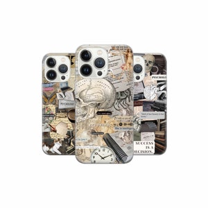 Custodia per telefono con collage di psicologia, spiritualità curativa, cover per iPhone 16, 15Pro, 14, 13, 12, 11, Google Pixel 9, 8, 7A, 6A, Samsung Galaxy S24, S23