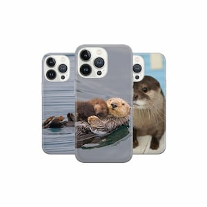 Coque de portable loutre de mer, mammifère marin, pour iPhone 16 15Pro, 14, 13, 12, 11, Google Pixel 9 8 7A 6A, Samsung Galaxy S24 Ultra, S23fe, A05,