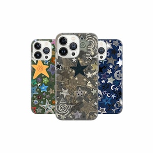 Night sky Phone Case Sparkle Cover for iPhone 16 15Pro, 14, 13, 12, 11, Google Pixel 9 8 7A 6A, Samsung Galaxy S24 Ultra, S23fe, A55, A35