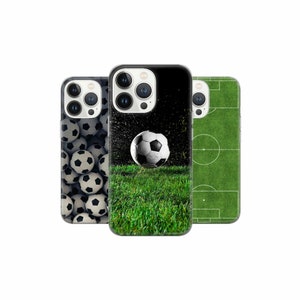 Football ball Phone Case Kick soccer Cover for iPhone 16 15Pro, 14, 13, 12, 11, Google Pixel 9 8 7A, 6A, Samsung Galaxy S24 Ultra S23fe, A05