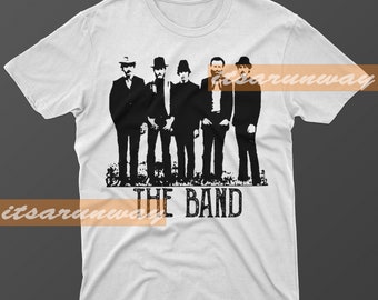 The Band Rock N Roll Music Tour Black Unisex T-Shirt, The Band Vintage Old Times Band, Robbie Robertson, Levon Helm Tees and Hoodie