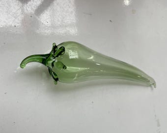 Pimienta de vidrio hecha a mano, vidrio soplado, decoración de vidrio, decoración del hogar, regalo