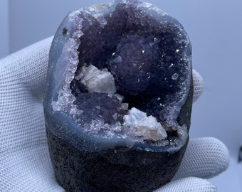 Amethyst Geode Cluster | Purple Amethyst Crystal Geode | Medium Sized Amethyst Cluster | Amethyst Geode