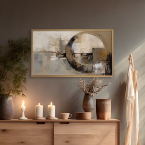 Japandi Frame TV Art Wabi Sabi Wallart Japandi Wabi Sabi Wall Art Set Japandi Samsung Tv Frame Art Japandi Abstract Impressionist Wall Art