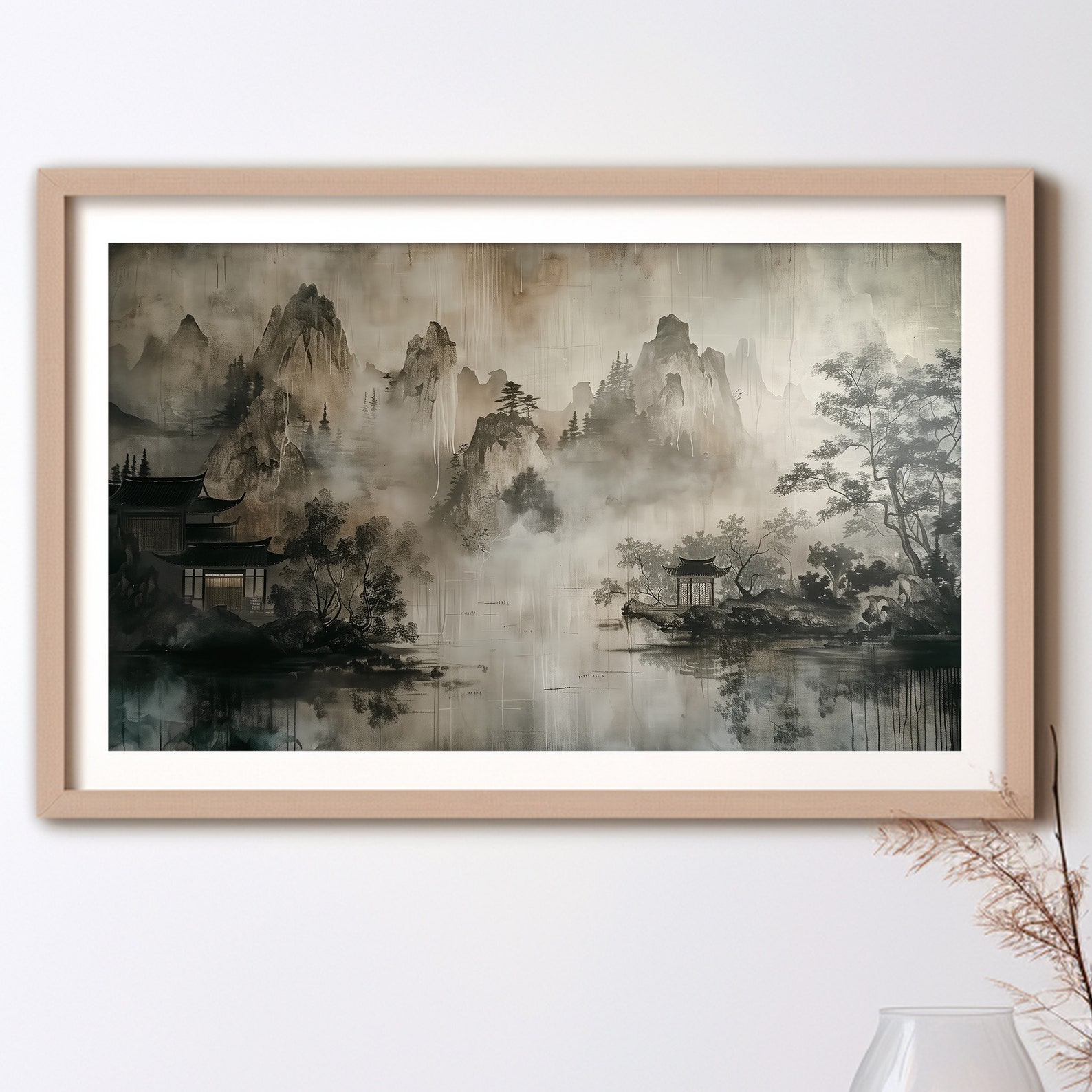 Japandi Frame Tv Art Wabi Sabi Wallart Japandi Wabi Sabi Wall Art Set