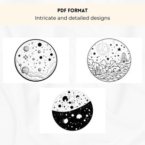 Circular Celestial Coloring Pages, Sun Coloring, Moon Coloring, Stars Coloring, Planet Coloring, Galaxy Coloring, Sun Moon Star Coloring, Mystical Coloring, Adult Coloring Pages, Adult Coloring, Adult Coloring Digital Download.
