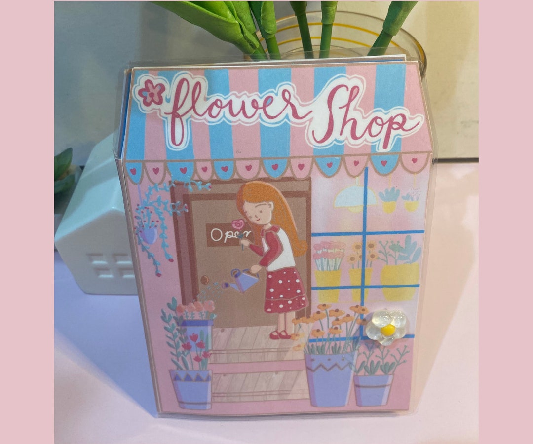 Printable Flower Shop Dollhouse, Activities for Kids PDF. - Etsy