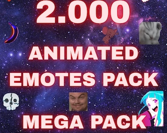 2000+ Animated Meme Emotes, Viral GIF Mega Bundle (Digital Download)