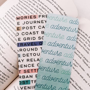 Travel Bookmarks | Adventure Bookmarks | Bookmarks | Blue Bookmarks | Handmade Bookmarks | Laminated Bookmarks |