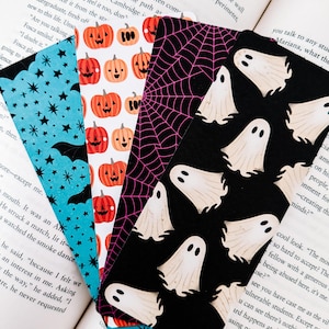 Halloween Bookmarks | Spooky Bookmarks | Ghost  Bookmarks | Handmade Bookmarks | Spider Bookmarks | Bat bookmarks | Pumpkin bookmarks