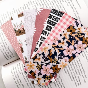 Floral Laminated Bookmark | Spring Bookish Gift - Etsy