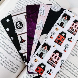 Fun Halloween Bookmarks | Spooky Bookmarks | Ghost Bookmarks | Handmade Bookmarks | Spider Bookmarks | Bat bookmarks | Pumpkin bookmarks
