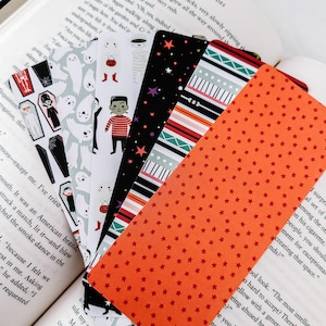 Fun Halloween Bookmarks | Spooky Bookmarks | Ghost Bookmarks | Handmade Bookmarks | Spider Bookmarks | Bat bookmarks | Pumpkin bookmarks