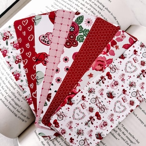 Pink and Red Bookmarks | Valentines Day | Heart Bookmarks | Valentines | Handmade | Gifts | Anniversary | Valentine’s Day