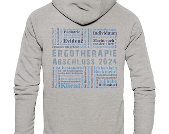 Final Design Ergothérapie - Light Design Back - Sweat à capuche de base biologique