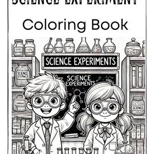 Science Experiment Coloring Book: Fun STEM Activities (Digital Download)